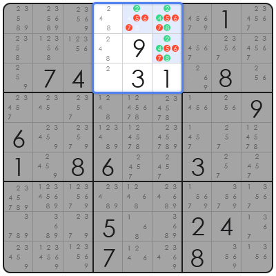 color sudoku game board